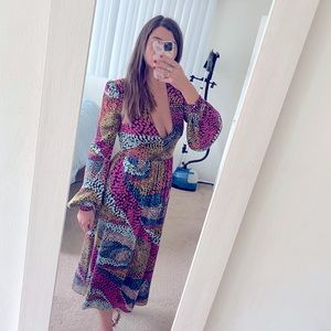 Saloni multi color dress